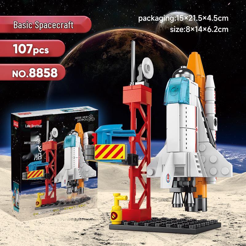 Lele Brothers Aerospace Rocket Launch Base Spaceship Assembly Toy