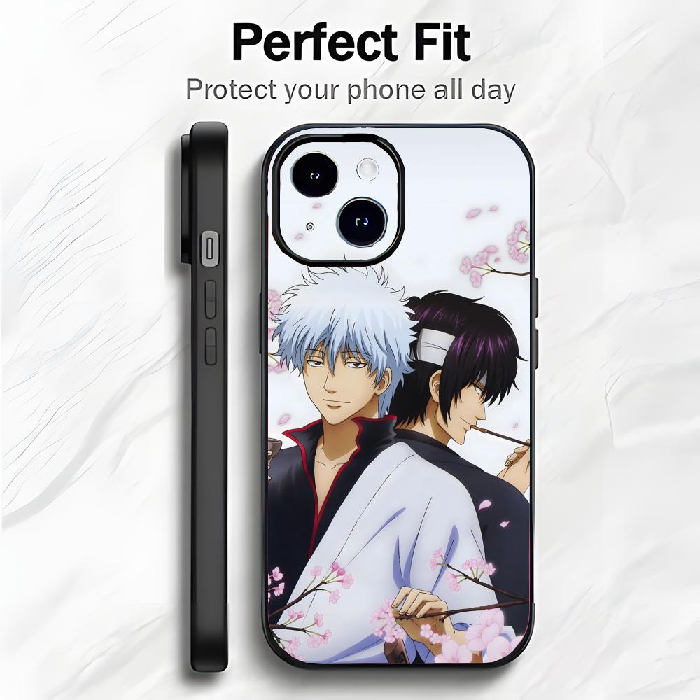 Funny Classic Anime G-Gintama Phone Case Phone Case Soft Packaging Lightweight For iPhone17 16 15 14 13ProMax