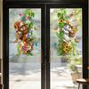 Hello Summer Window Clings Hawaiian Tropical Theme Static PVC Glass Sticker for Beach Pool Party Home Glass Doors Windows
