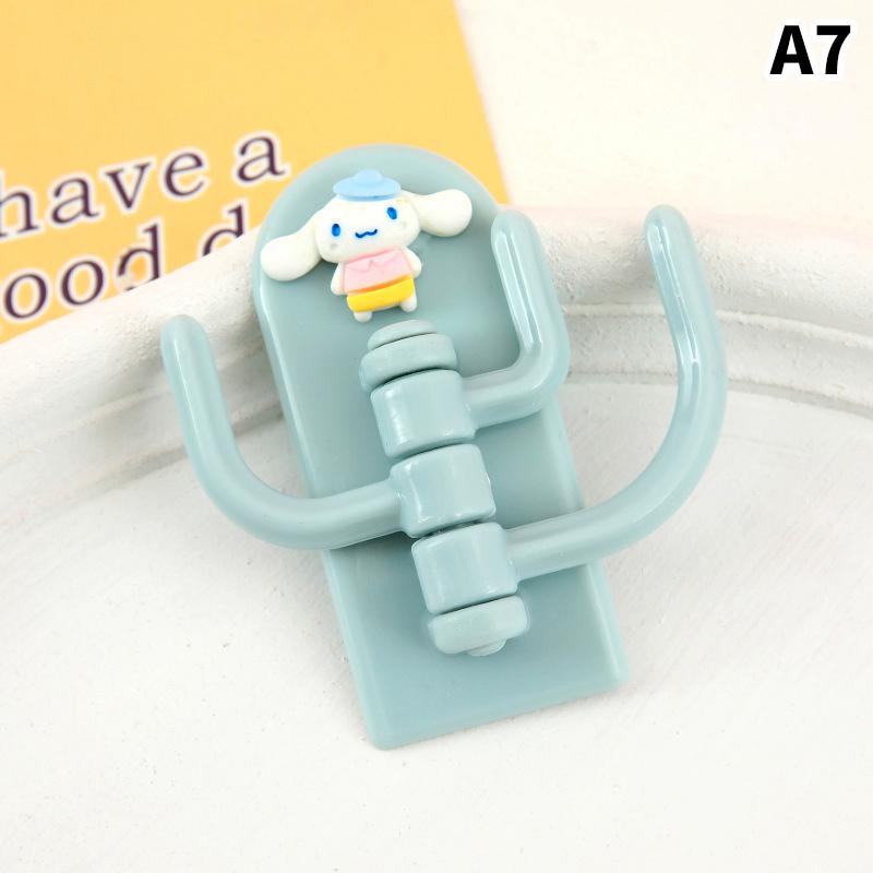 Niedliches Tier Kreativ Cartoon Bunt Drei Haken Spurlos Freies Stanzen Haken Wohnzimmer Schlafzimmer Drehbar Mehrzweckhaken