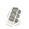 1 piece desktop diagonal pen holder storage box - large capacity for student office, marker pen holder