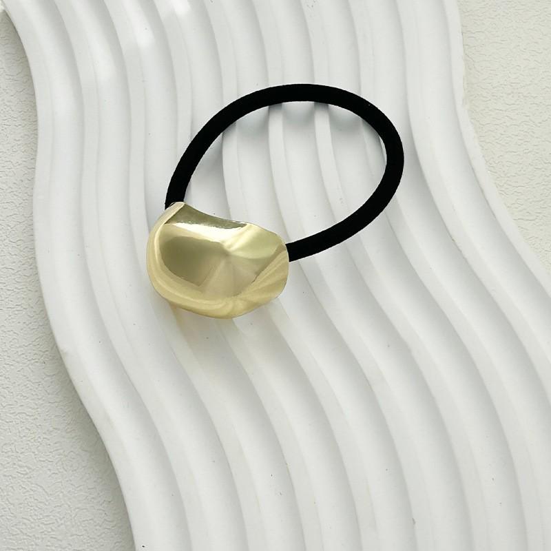 Minimalist Metal Hair Ring - New Korean Style High-End Ponytail Tie Rubber Band.