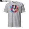 Colorful Border Collie Unisex T-Shirt | Vibrant Dog Graphic Tee