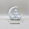1-Piece Set of Buddha and Moon-Shaped Ornaments, 3D Printed, Cross-Border Hot-Selling Item, High Aesthetic Creative Desktop Deco