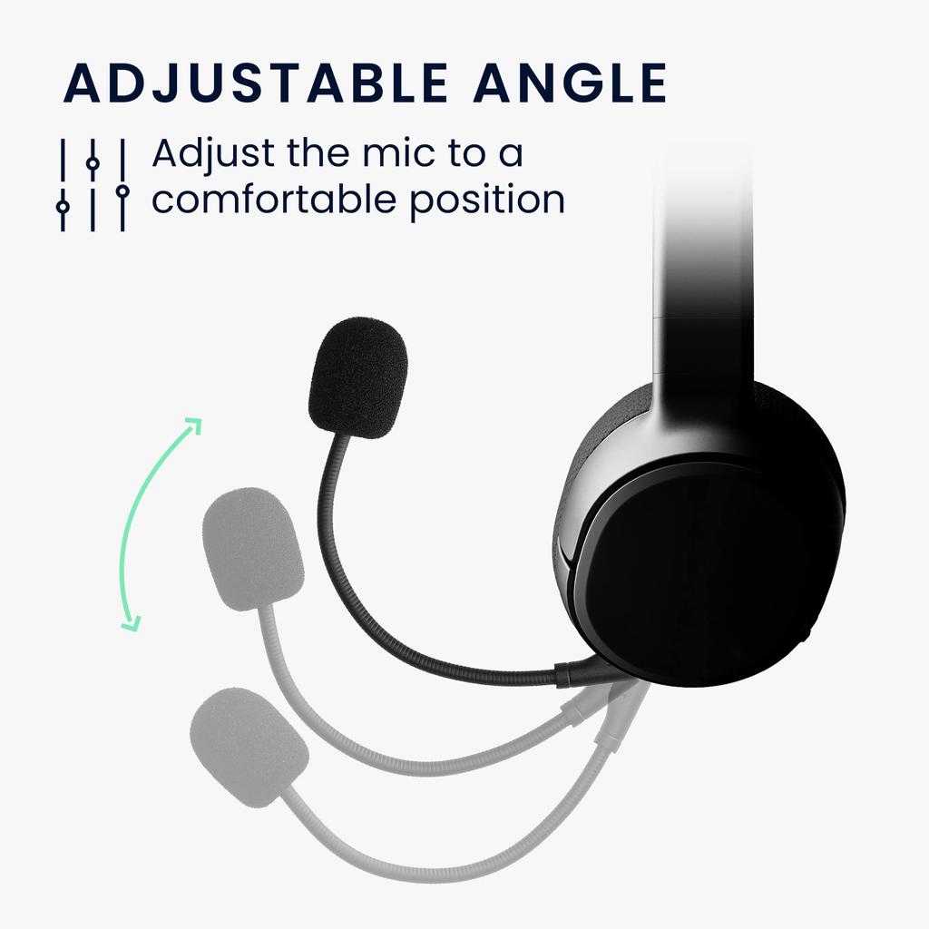 Căști de gaming kwmobile SteelSeries Arctis 1 compatibile, cu microfon de schimb, detașabile, negre - 3,5 mm