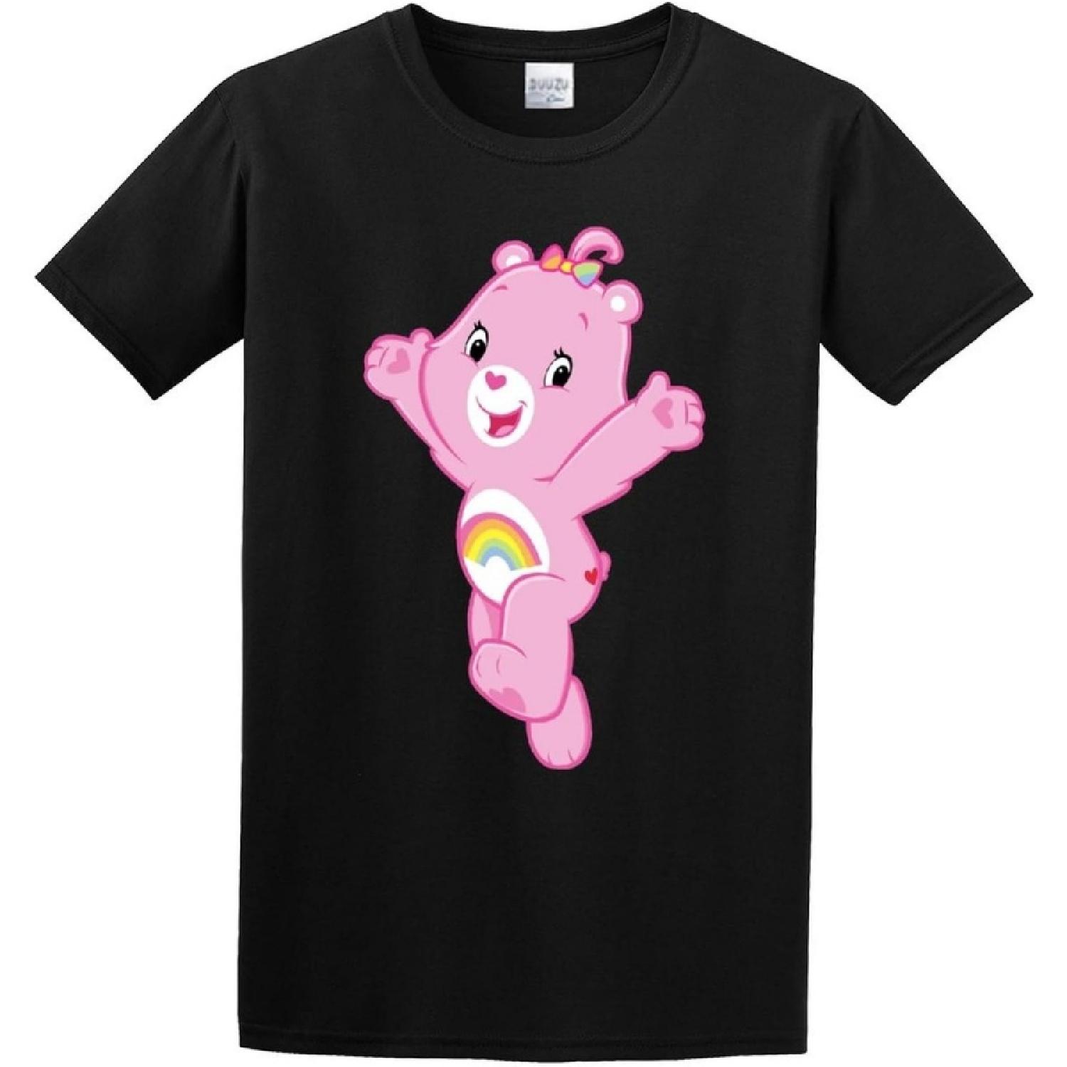 XIAOLAJI Care Bear 4 Geek Unisex 100% Cotton Short-Sleeve T-Shirts Black XXXXXL разноцветный