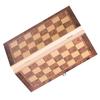 3in1 Portable Wooden Chessboard Folding Board Chess Game For Party Family Activities (29*29cm)