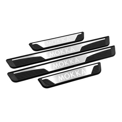 Pour Opel Mokka B Mokka Électrique GS 2025 2024 Accessoires Acier Inoxydable Seuil de Porte de Voiture Protection Anti-Rayures Couvercle Garniture Styling