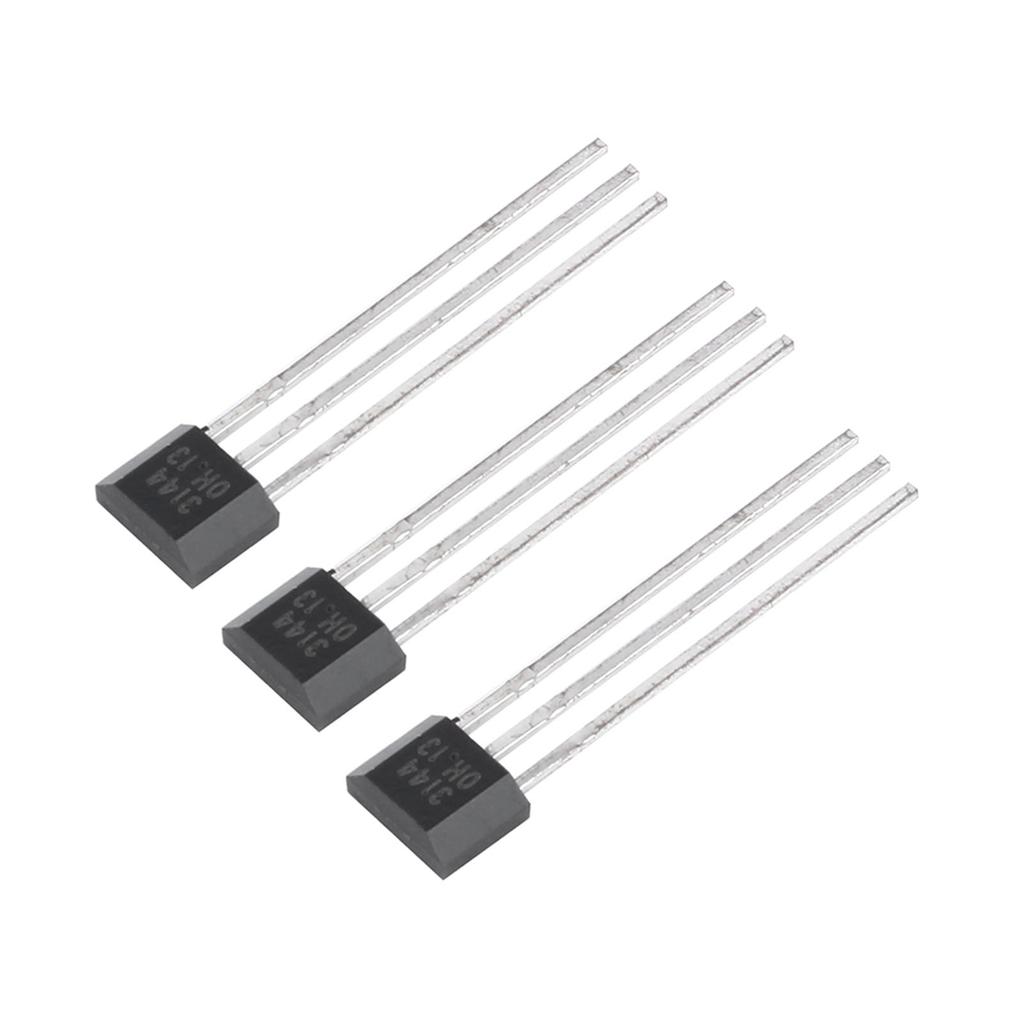 10pcs lot A3144 3144E OH3144E Hall Effect Sensor SWITCHES TO 92UA 3pin SIP
