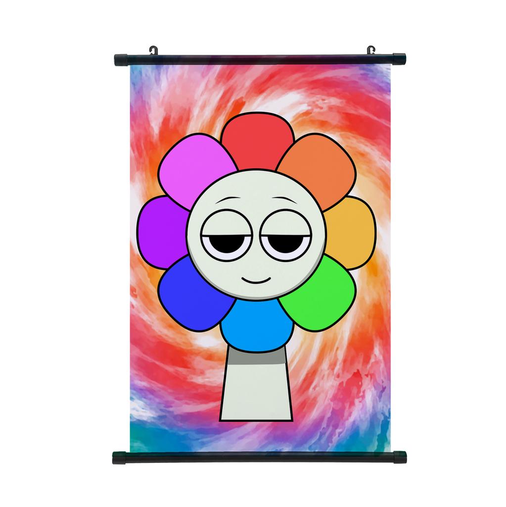 Dandy's World Wall Scroll Poster Anime Starry Night Astro Poster Hanging Painting Home Decoration