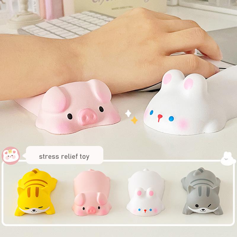 Mouse Pad Wrist Pad For Girls, Cute Cartoon Office Desktop Pad To Relieve Wrist And Hand Support, Hand Pillow.