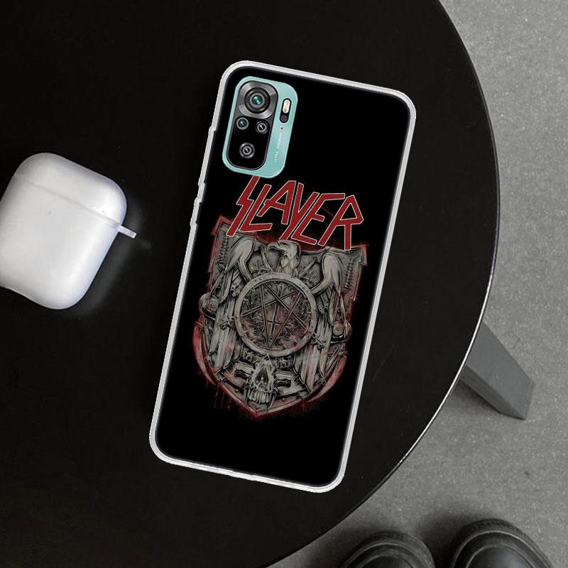 Slayer Heavy Metal Rock Band Phone Case Cover for Xiaomi Redmi Note 15 14 13 12 11 Pro Plus 14S 12S 11S 11T 11E 10S 10 Customize