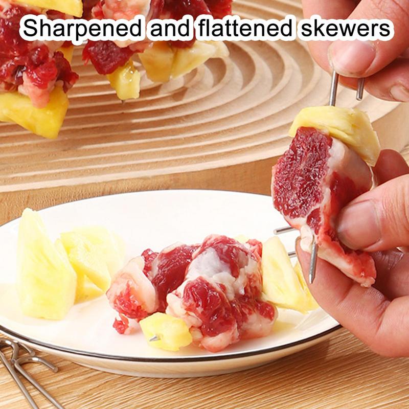 Air Fryer Grill Household Stainless Steel Vertical Grill Stick Hanging Grill Skewers Barbecue Tools For Family Gatherings Food