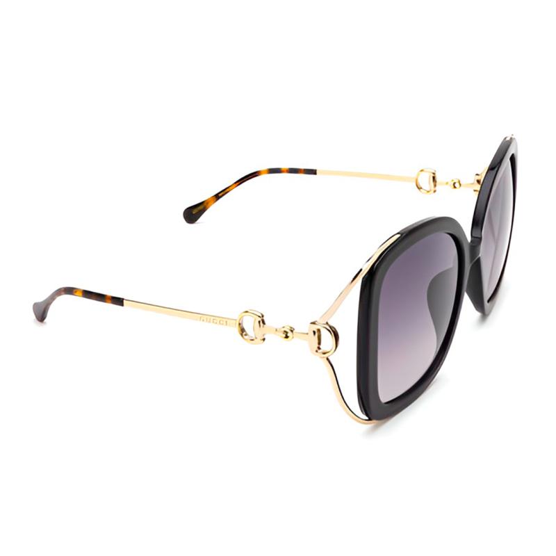 GUCCI Eyewear Horsebit Detail Square Frame Sunglasses