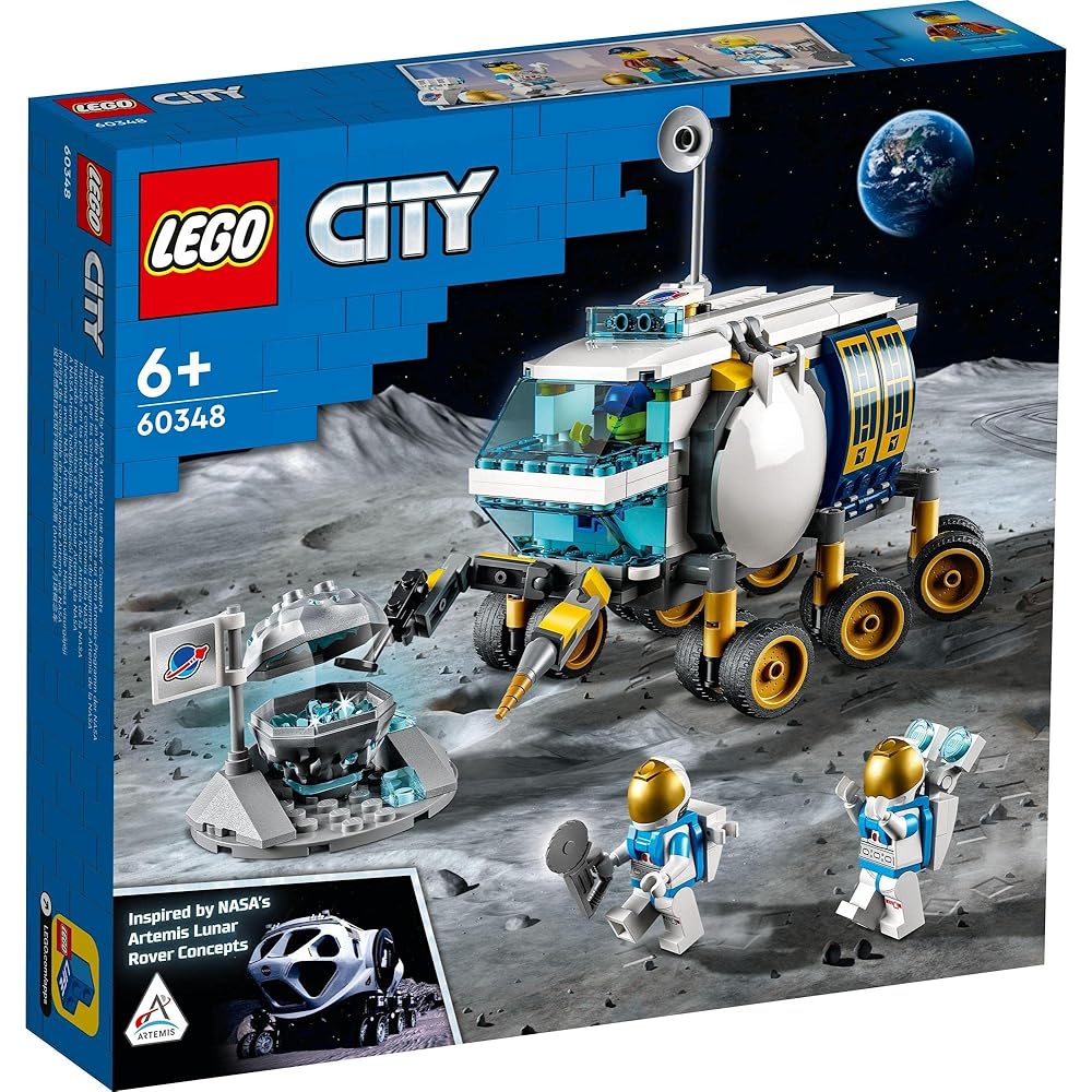 LEGO City Lunar Rover 60348 Building Toy for Kids Age 6 and Up Space Vehicle
