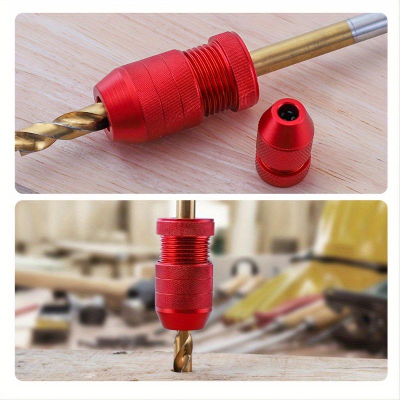 2 Stück/Set Einstellbarer & Langlebiger Präzisions-Aluminium-Bohrer-Tiefenanschlag 2-11mm - Holzbearbeitungszubehör mit Metallfinish