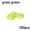 100PCS 2420 Size 1+2 Bricks Dots L MOC Assemble Particles Building Blocks DIY Educational Creative Toy for Kids