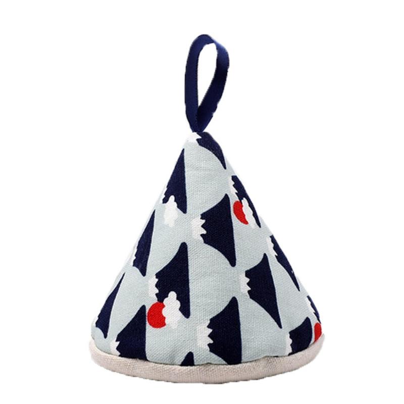 Mini Oven Mitt Triangle-Pot-Handle Cap Anti-scalding Pot Knob-Cloth Cover Holder for Pot Lid Casserole-Microwave Kitchen
