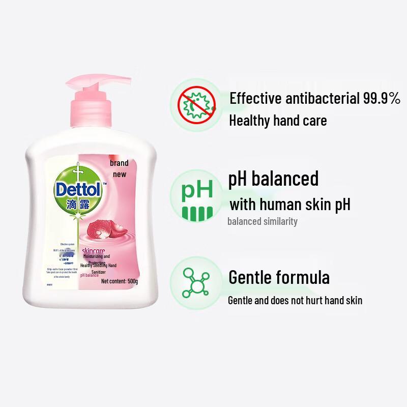 Dettol Moisturizing Antibacterial Hand Wash (500g + 500g Refill)