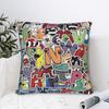 Printed Alphabets English Cartoon Lores Pillowcase Polyester Cushion Cover Decorative Villain Letters Pillow Case Cover Seater