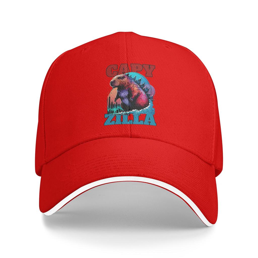 Capyzilla Capybara Baseball Cap  Men Women Custom DIY Trucker Hat Summer Fitted Retro Hiking Fishing Hot Sale Baseball Caps