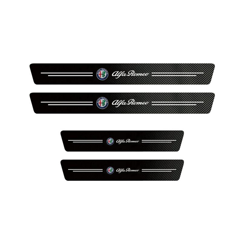 Car doorsill Protective Sticker Tape for Alfa Romeo 159 156 147 Mito Giulia Giulietta Tonale Stelvio 8C GT Volante Accessories