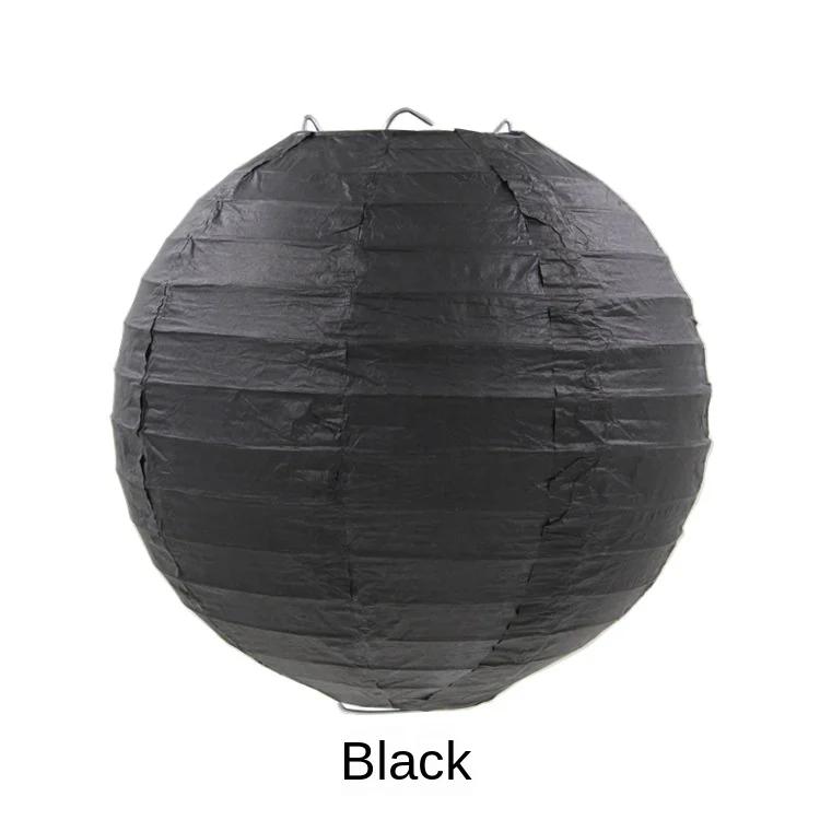 Diameter 15cm Paper Lanterns Yellow Orange Chinese Paper Lantern Lampion for Wedding Christmas Party Home Decorations Supplies