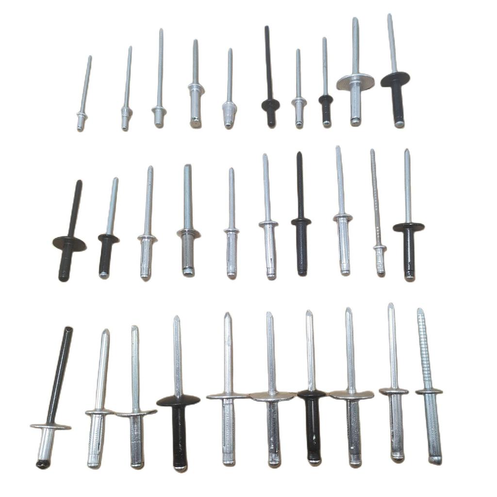 Universal Car Side Window Speaker Rivet - Iron Aluminum Three-Pronged Pull-Through Flowering Design