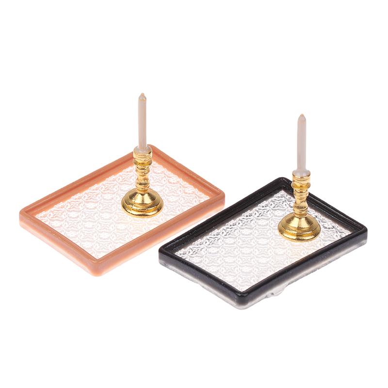 1/12 Domek dla lalek Model tacy na świece symulacyjnych Miniaturowe meble dekoracyjne Zabawka Ozdoby do salonu domku dla lalek