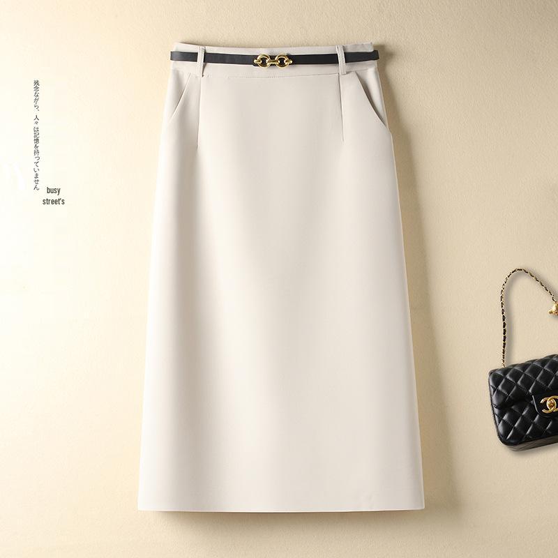 Women's High Waist Slimming Professional Slit Skirt - Autumn/Winter 2025 Fashion