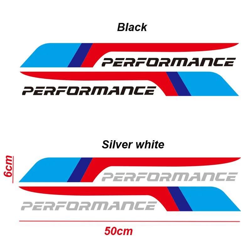 2Pcs MPerformance Car Door Sticker For BMW F10 F30 E28 E30 E36 E46 316 318 320 330 335 520 530 550 E60 E90 lcfn09