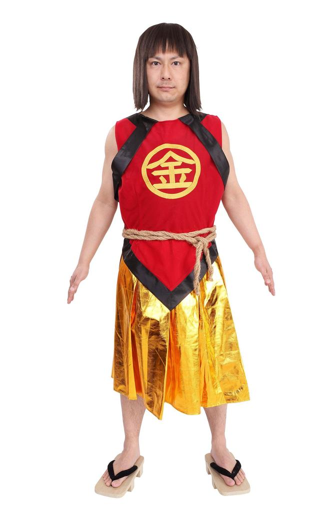 Clearstone Kintaro-kun Japanese-Style Costume for Men, Red, Halloween Costume
