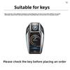 BIFL6 New 2025 Carbon Fiber Silicone Car Key Case LED Display For BMW 5 7 Series G11 G12 G30 G31 G32 I8 I12 I15 G01 X3 G02 X4 G05 X5 G
