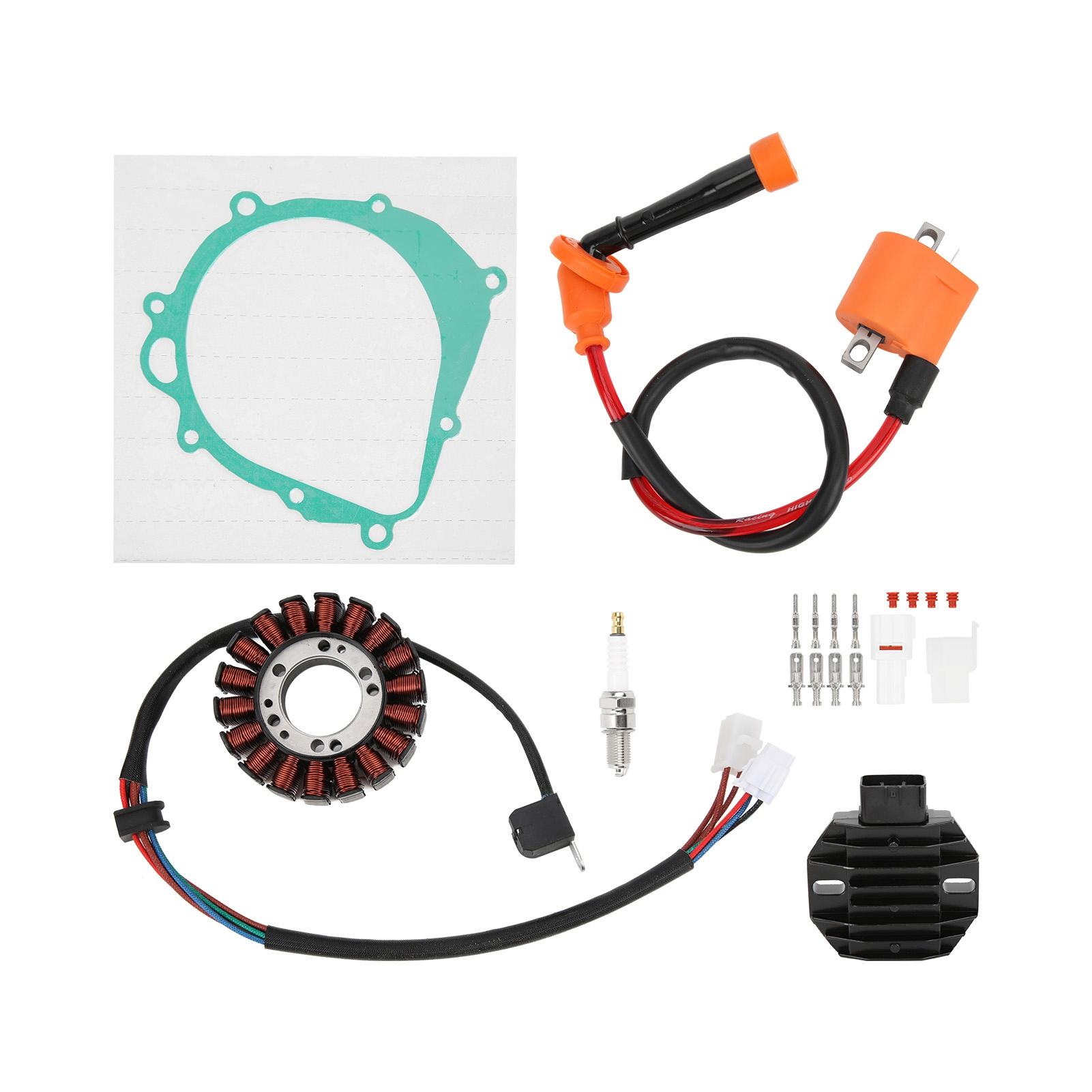 

Ignition Coil Spark Plug Regulator Rectifier Stator 33410‑09f00 Replacement for Suzuki Quadsport Z400 LTZ400 2003‑2008