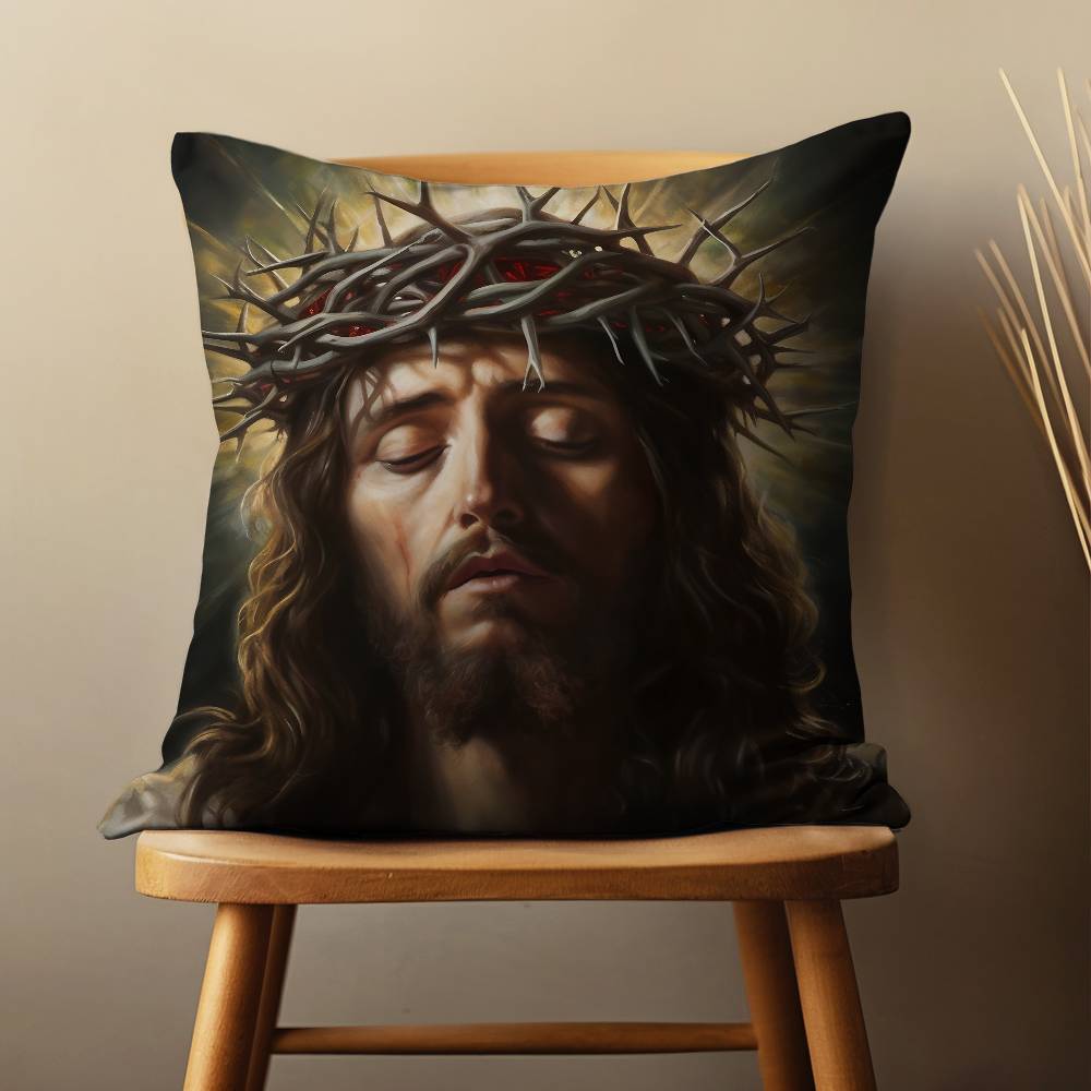 Jesus Glaube Erlöser Kunst Kissenbezug Für 45x45cm,55x55cm,30x30cm Für Heim Schlafzimmer Dekoration Und Schutz