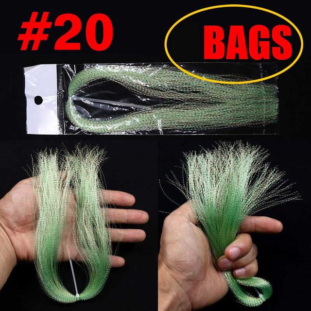 UV Spiral Bright Silk Feather Hook Tying Material for Sea Fishing