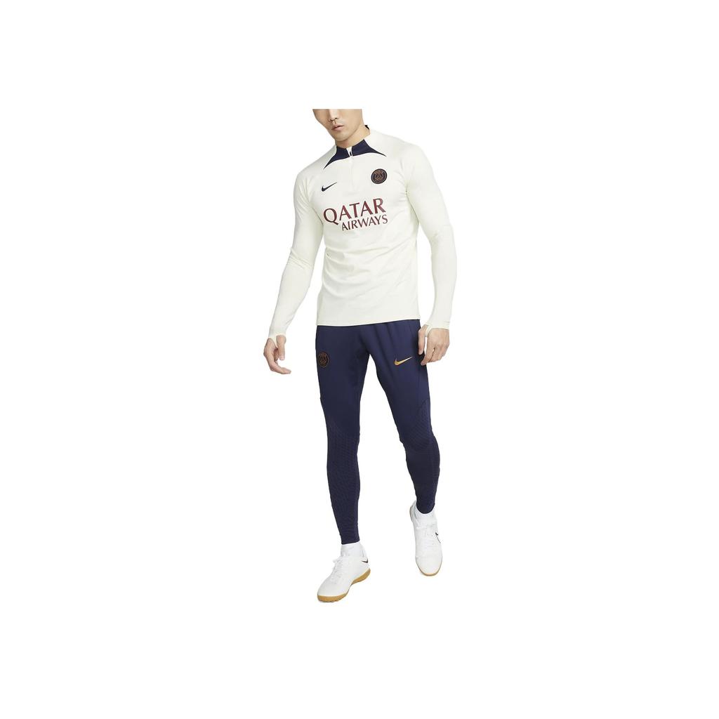 Nike Pánské ležérní sportovní tričko s dlouhým rukávem a kulatým výstřihem Paris Saint Germain, topy, off-white, DX3108-116