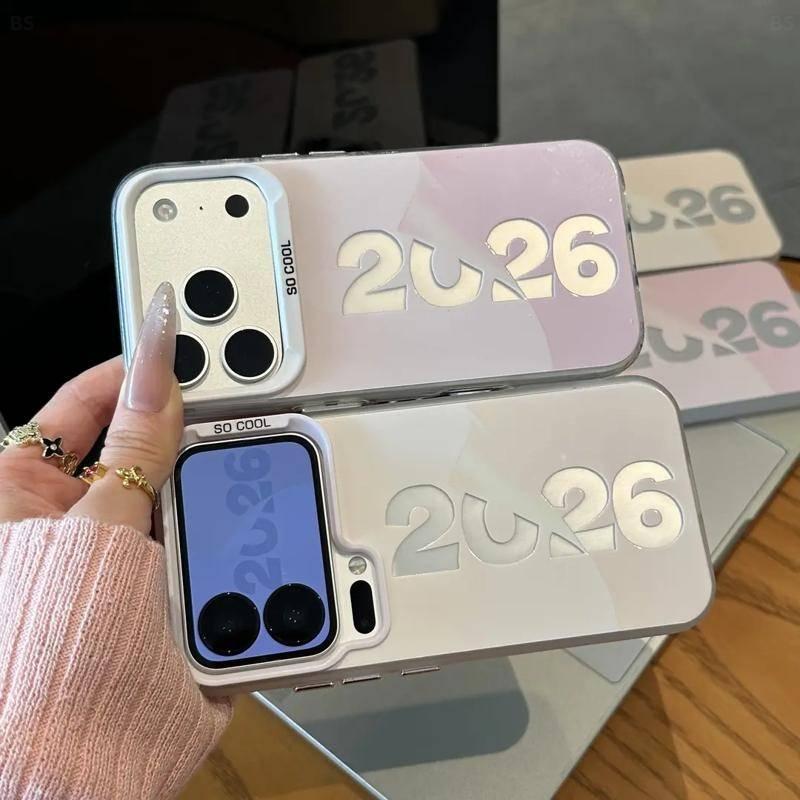 2026 Applicable to Apple 17/16promax mobile phone case, advanced sense Huawei vivoppo Xiaomi 1514 color silver case