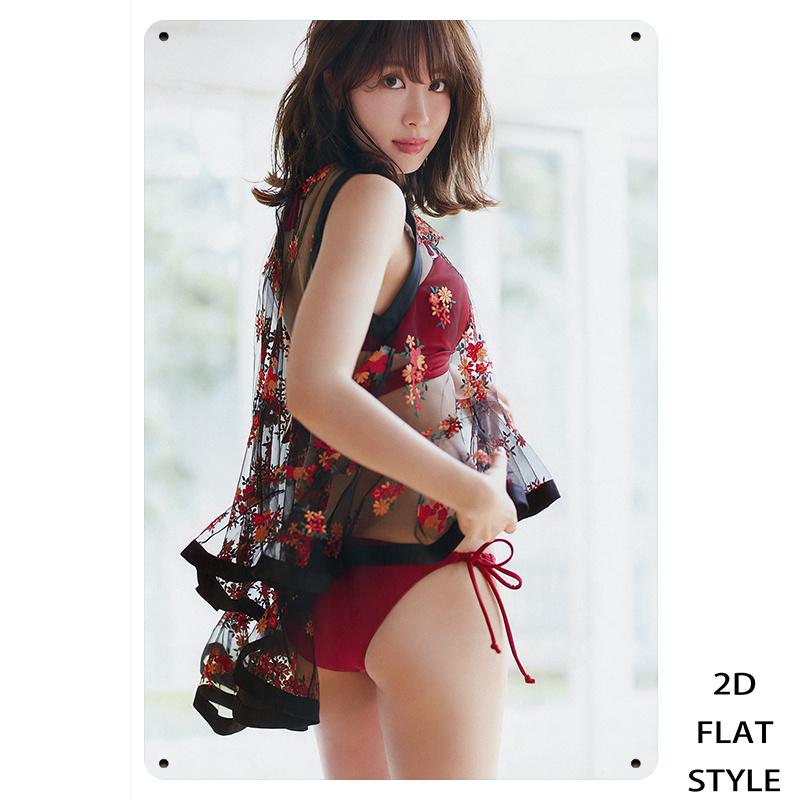 

Vintage Style Metal Wall Art x Inch Retro Iron Sign Home Decor Fashionable Red Embroidered Lace Dress Picture for Interi 20x30cm