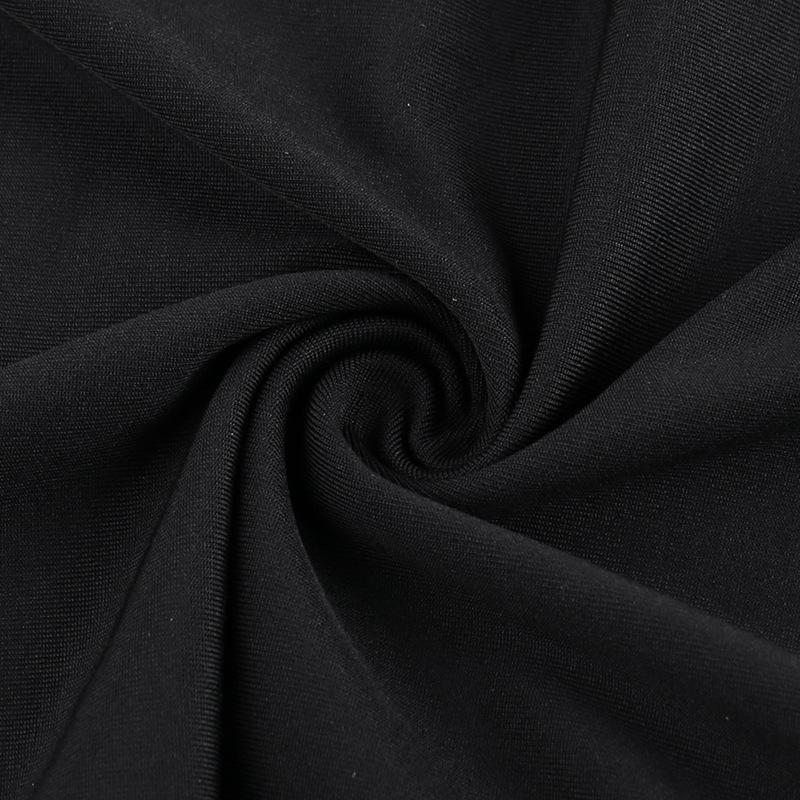 European and American One Shoulder Mesh Ribbon Slim Fit Dress