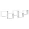 VidaXL Wall Cube Shelf 5 Compartments White Engineered Wood 859995