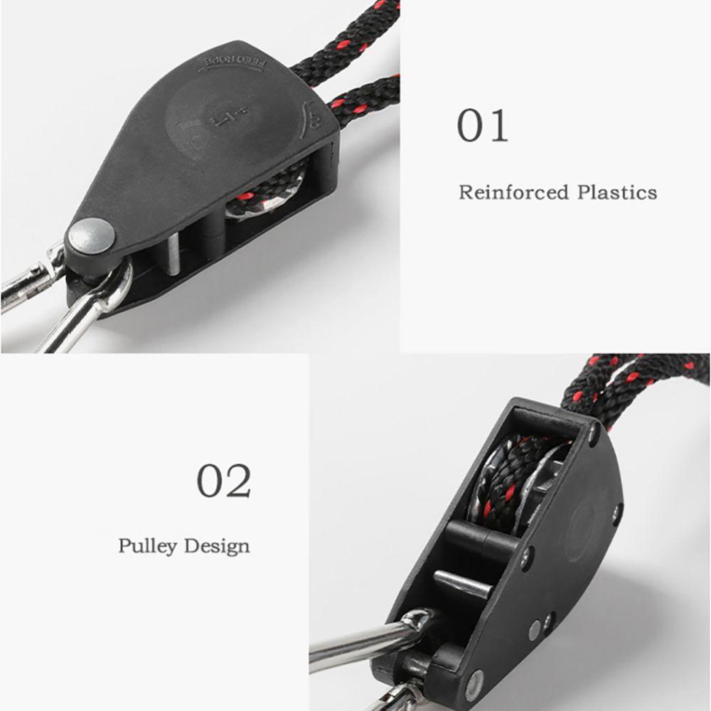 Rope Tensioner Rope Hanger Tent Lanyard Pulley Outdoor Pulley Adjuster Adjutsable Rope Hanger
