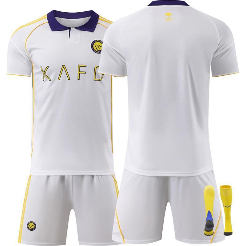 2526 Riad Sieg Zweites Auswärtsfußballtrikot Nr. 7 C Ronaldo 10 Mane Set für Erwachsene Kinder Männer Frauen