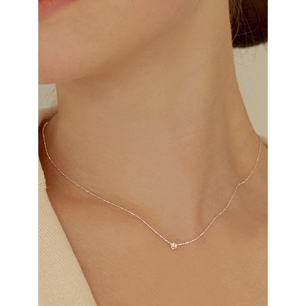 Clear Shiny Chain Necklace
