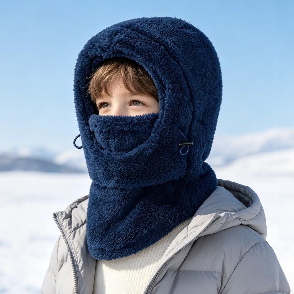 Thick Warm Winter Balaclava Hat Windproof Full Face Cover Unisex One-piece Hat Scarf