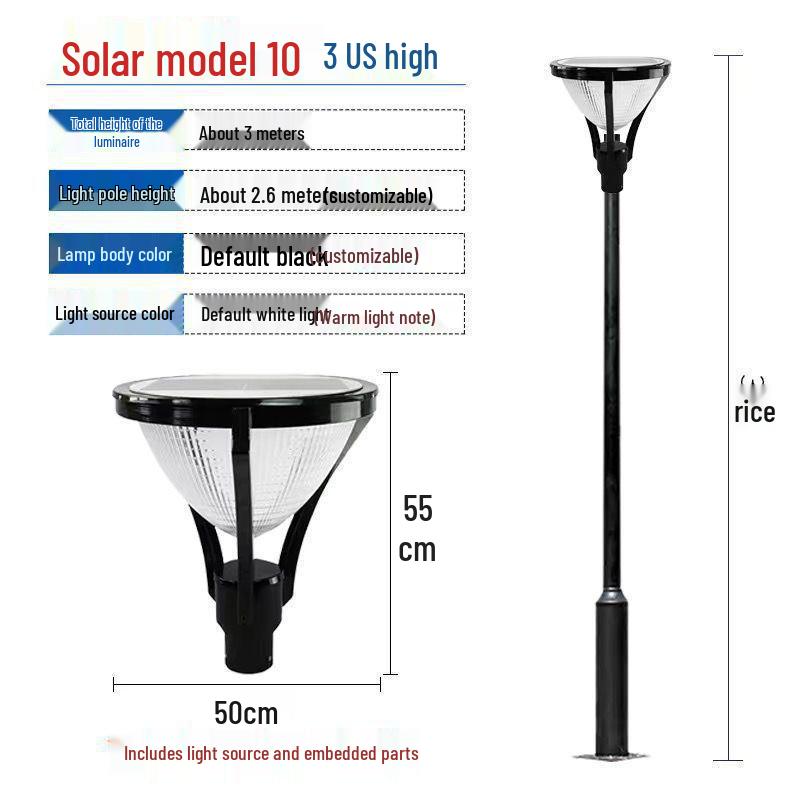 Waterproof Solar LED Landscape Light for Courtyard, Park, and Villa