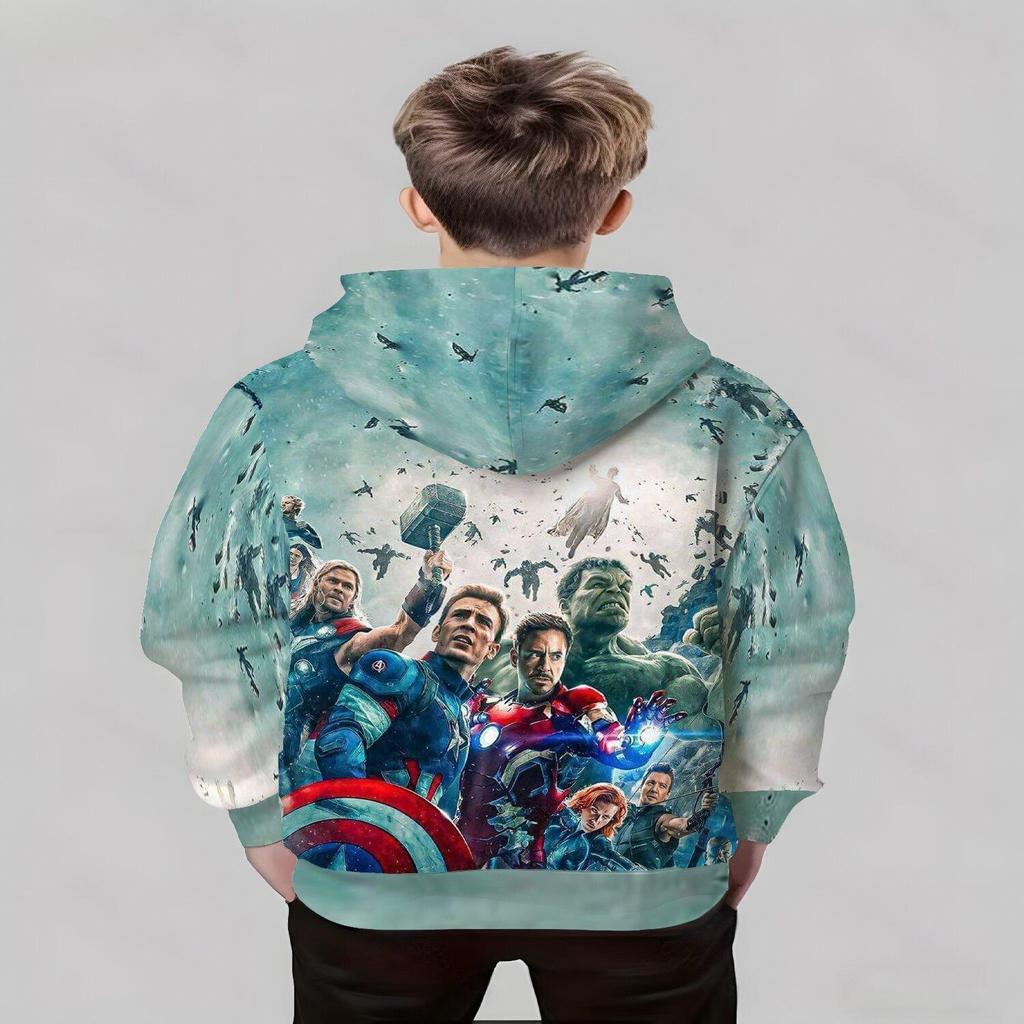 Boys and Girls 3D Printed Sports Fashion Hoodie Casual Fashion Comfortable Hoodie