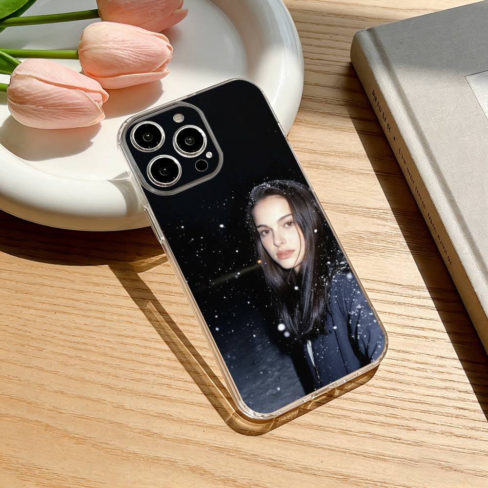 

Natalie Portman Phone Case For iPhone 17 16 15 14 13 12 11 Mini Pro Max Plus Transparent Cover iPhone13PROMAX