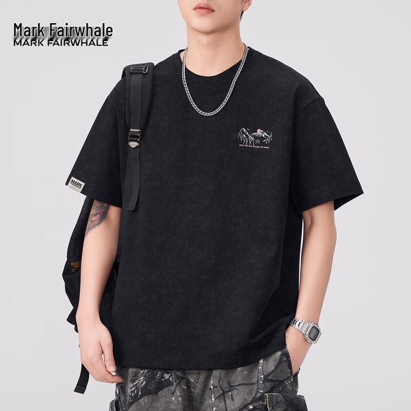 Mark Fairwhale Men s Premium Printed Cotton T-Shirt 4XL чёрный