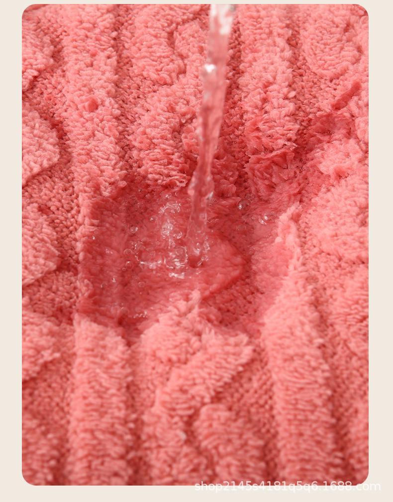 Korallfleece Langer Bademantel - Warme Winter-Homewear-Pyjamas